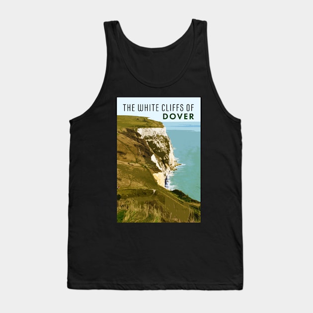 The White Cliffs of Dover Tank Top by quirkyandkind